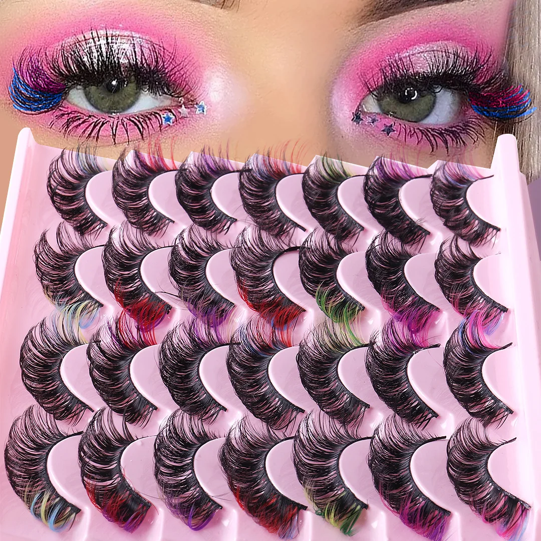New 14 Pairs Imitation Mink Hair False Eyelashes Thick and Beautiful Eyes Natural Simulation Multi layered Color False Eyelashes
New 14 Pairs Imitation Mink Hair False Eyelashes Thick and Beautiful Eyes Natural Simulation Multi layered Color False Eyelashes