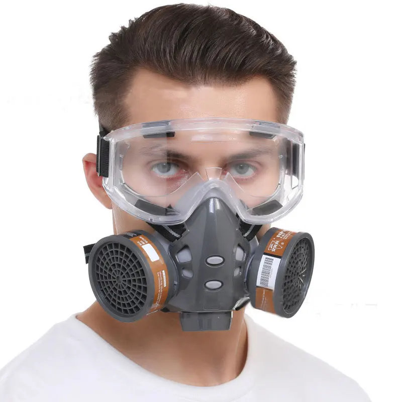 Anti-Dust Gas Mask With Safety Glasse Spray Paint Chemical Pesticide Decoration With Filter Respirator half Full Face Masks
Anti-Dust Gas Mask With Safety Glasse Spray Paint Chemical Pesticide Decoration With Filter Respirator half Full Face Masks
