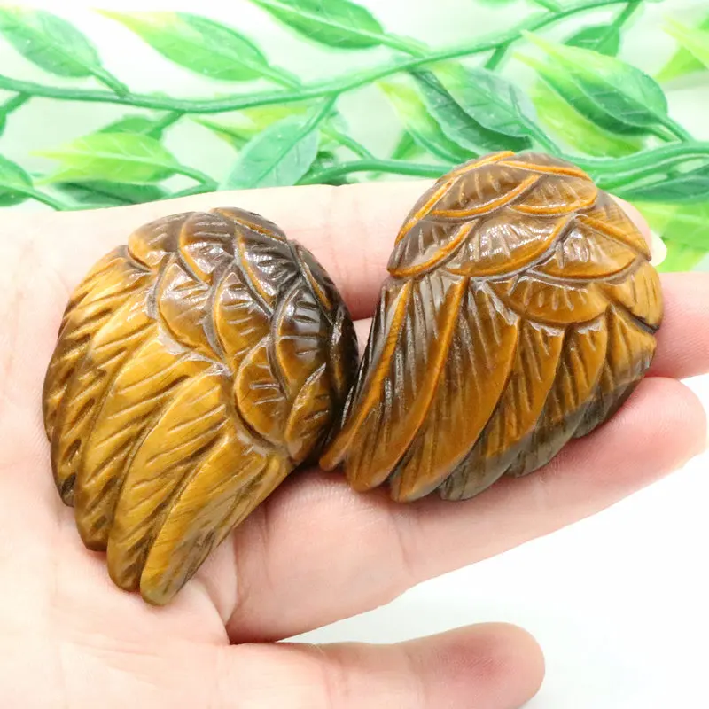 1.92Inch 63g Natural Crystals Tiger Eye Stone Wings Carving Reiki Statues Healing Christmas Ornaments Gifts Home Decoration 2pcs
1.92Inch 63g Natural Crystals Tiger Eye Stone Wings Carving Reiki Statues Healing Christmas Ornaments Gifts Home Decoration 2pcs