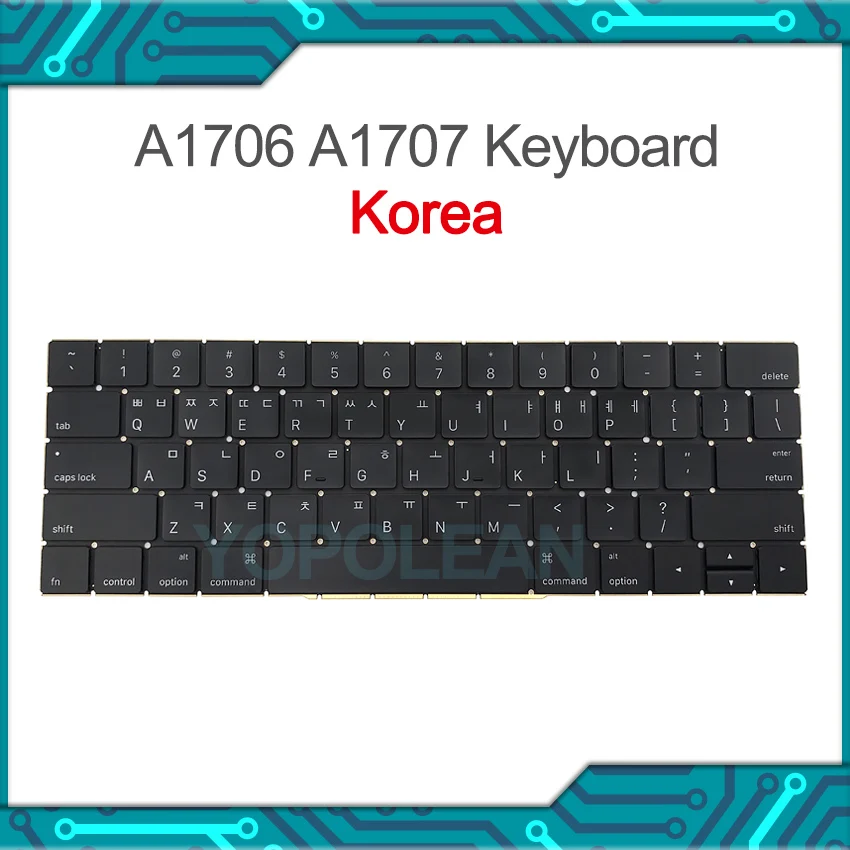 Новая Корейская раскладка для клавиатуры Macbook Pro Retina 13 "15" A1706 A1707 2016 2017 года 
Новая Корейская раскладка для клавиатуры Macbook Pro Retina 13 "15" A1706 A1707 2016 2017 года
