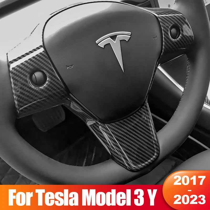 For Tesla Model 3 Model Y 2017- 2020 2021 2022 2023 Model3 M3 ABS Carbon Car Steering Wheel Trim Cover Frame Sticker Accessories
For Tesla Model 3 Model Y 2017- 2020 2021 2022 2023 Model3 M3 ABS Carbon Car Steering Wheel Trim Cover Frame Sticker Accessories