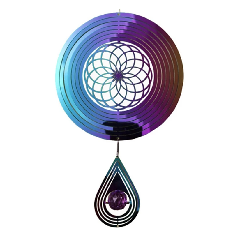 Wind Chimes Decorations Outdoor Decor Home Balcony Stained Glass Vintage Wind Spinner 3D Rotary Wind Chime
Wind Chimes Decorations Outdoor Decor Home Balcony Stained Glass Vintage Wind Spinner 3D Rotary Wind Chime