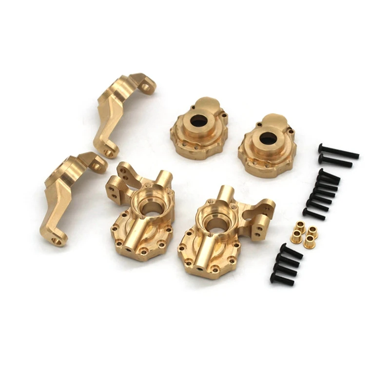 Brass Portal Drive Axle Housing Steering Knuckle Caster Block Set for 1/10 RC Crawler Traxxas TRX4 TRX6 Upgrade Parts
Brass Portal Drive Axle Housing Steering Knuckle Caster Block Set for 1/10 RC Crawler Traxxas TRX4 TRX6 Upgrade Parts