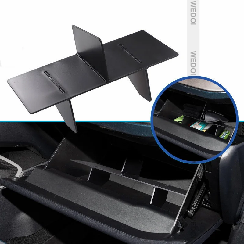 

Car Glove Box Divider Partition for Ford BRONCO 2/4-Door ABS Co-pilot Clapboard Rack Shelf Accessories Partition