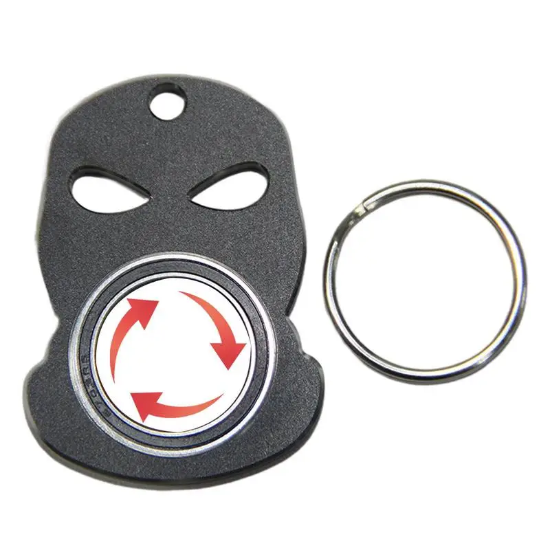 Брелок-Спиннер на палец, Вращающийся брелок-Спиннер, Декор, твердый и толстый декор для ключей, подарки на день рождения, Рождество, День отца