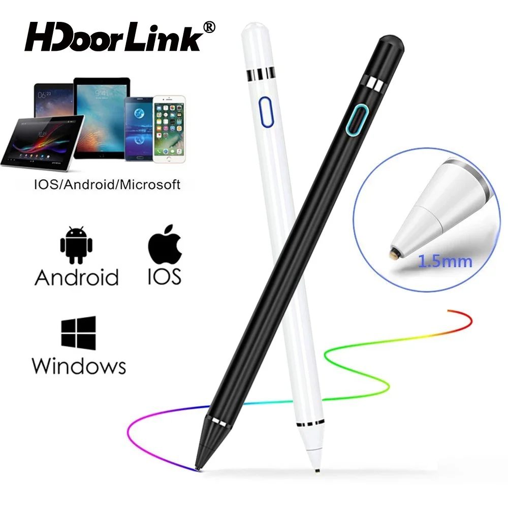 HdoorLink Universal Active Stylus Touch Screen Pen Drawing Tablet Phone Mobile Smart Capacitive Digital Pencil For Android
HdoorLink Universal Active Stylus Touch Screen Pen Drawing Tablet Phone Mobile Smart Capacitive Digital Pencil For Android