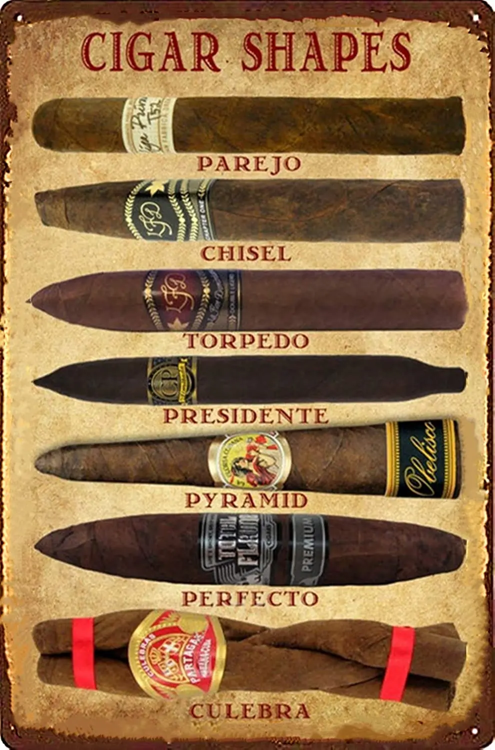 Cigars Metal Tin Sign 8x12 Inch Vintage Home Office Poster Bar Pub Cafe Decorative Plaque Home Cigar Decor Cigar tin sign
Cigars Metal Tin Sign 8x12 Inch Vintage Home Office Poster Bar Pub Cafe Decorative Plaque Home Cigar Decor Cigar tin sign