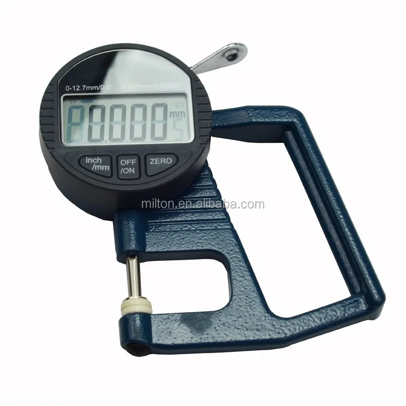 

Micron Digital Thickness Gauge with Feeler shape 0.001 Micrometer thickness meter 0 - 10 mm / 0.4 inch