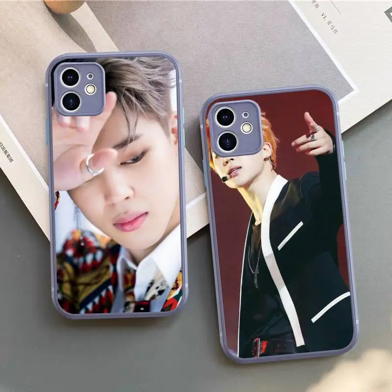 

Park J-JiminS K-Kpop Phone Case for iPhone 14 11 12 13 Mini Pro Max 8 7 Plus X XR XS MAX Translucent Matte Cover