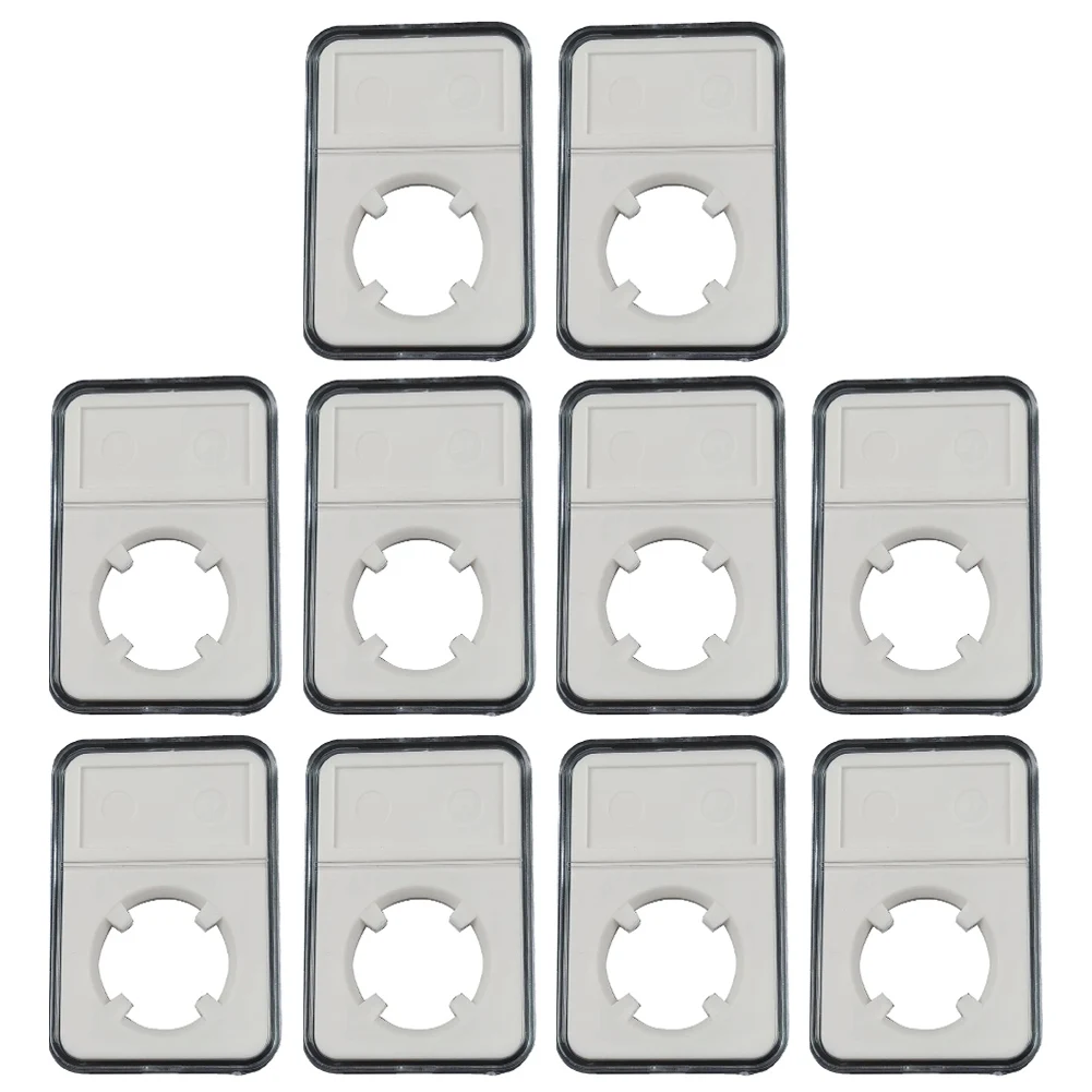 10pcs Coin Slab Holders Plastic Coin Holder Coin Collecting Box Case For Coins Storage Capsules Protection Boxes Container
10pcs Coin Slab Holders Plastic Coin Holder Coin Collecting Box Case For Coins Storage Capsules Protection Boxes Container
