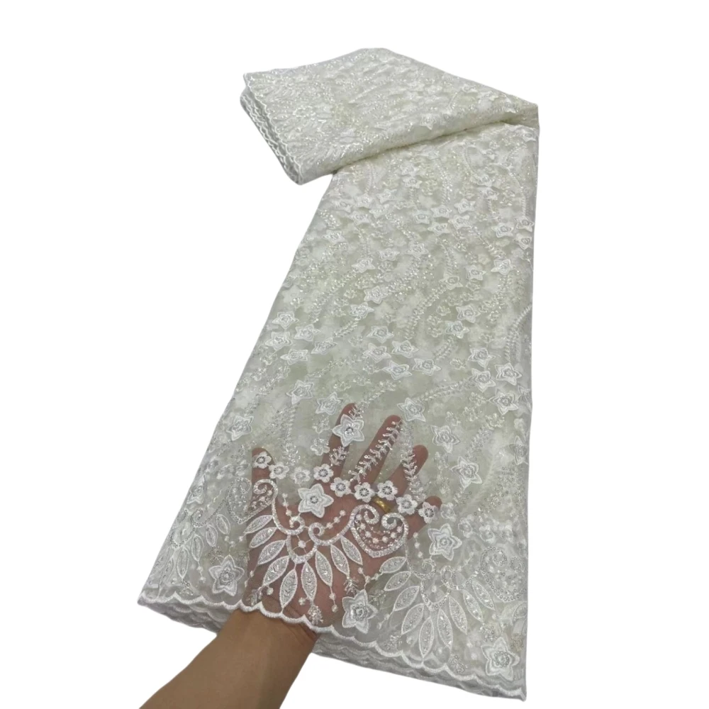LJ High Quality Beaded Africa Wedding Party Dresses Sewing For Women Nice Sequins Embroidered Gauze Fabrics Net Tulle Laces 2023
LJ High Quality Beaded Africa Wedding Party Dresses Sewing For Women Nice Sequins Embroidered Gauze Fabrics Net Tulle Laces 2023