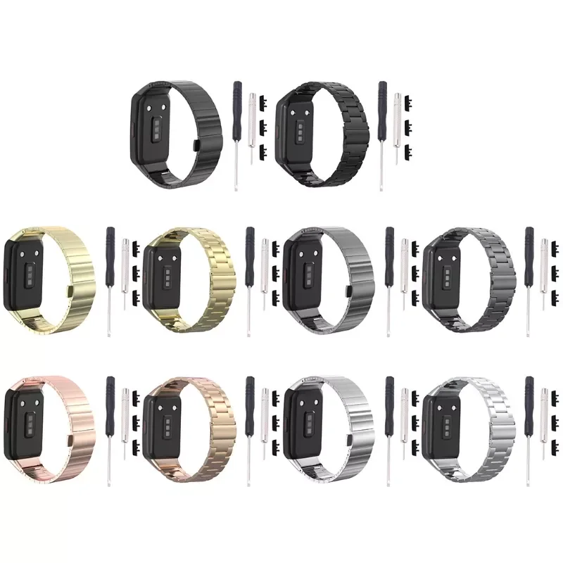 Stainless Steel Bracelet Smart Watch Strap For Huawei Honor Band 6 Smart Watch Double Snap Buckle Solid Stainless Steel Strap
Stainless Steel Bracelet Smart Watch Strap For Huawei Honor Band 6 Smart Watch Double Snap Buckle Solid Stainless Steel Strap