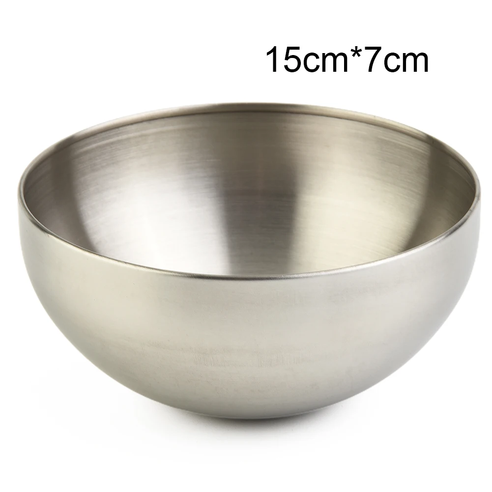 Stainless Steel Rice Soup Heat Resistance Insulated 304 Double Walled Fruit Bowl Salad Mixing Tableware Rust Proof Variety Size
Stainless Steel Rice Soup Heat Resistance Insulated 304 Double Walled Fruit Bowl Salad Mixing Tableware Rust Proof Variety Size