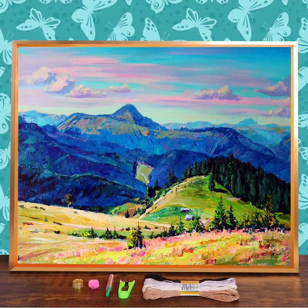 Холст водорастворимый с принтом пейзажа, летняя Вышивка крестом 11CT, полный набор для вышивки «сделай сам», DMC нити, ручная работа
Холст водорастворимый с принтом пейзажа, летняя Вышивка крестом 11CT, полный набор для вышивки «сделай сам», DMC нити, ручная работа