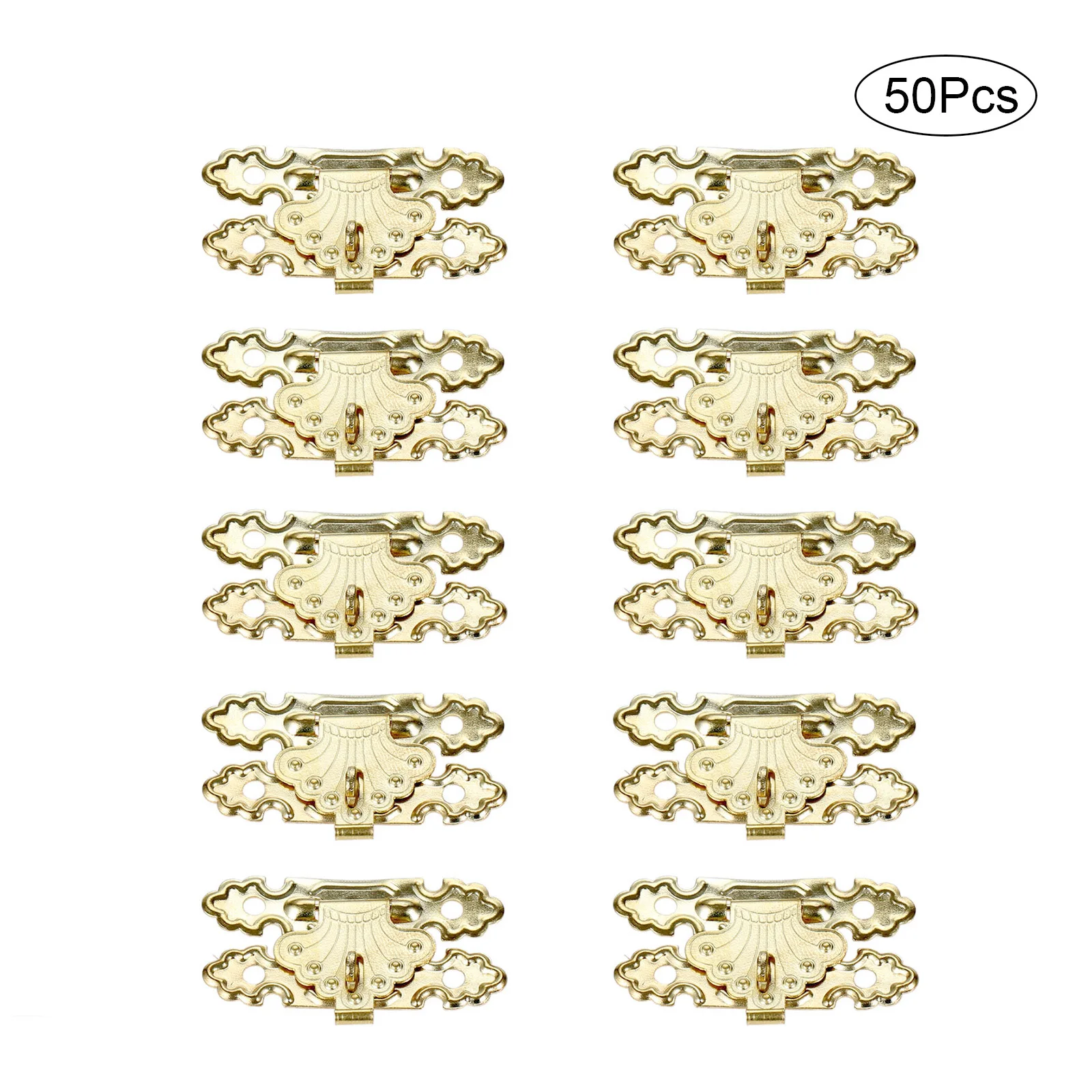 50/100pcs Wooden Case Hasp Decorative Jewelry Gift Box Suitcase Hasp Latch Hook Furniture Buckle Clasp Lock 41*24mm
50/100pcs Wooden Case Hasp Decorative Jewelry Gift Box Suitcase Hasp Latch Hook Furniture Buckle Clasp Lock 41*24mm