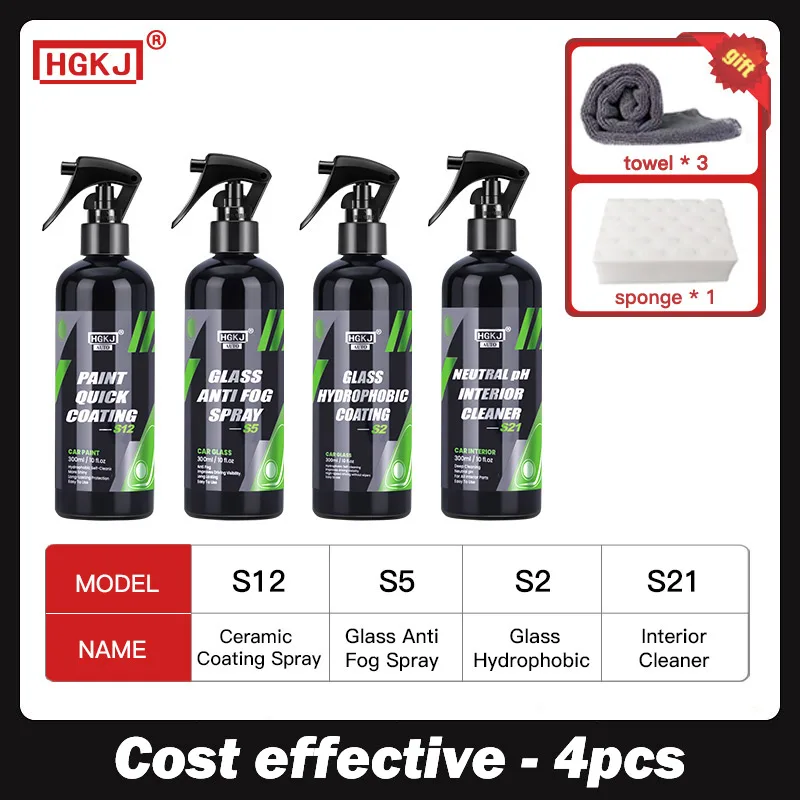 300ml x4pcs Car Care Kit Ceramic Coating Anti-fog&Anti Rain Glass Hydrophobic Spray Interior Cleaning Protection of Waxes HGKJ
300ml x4pcs Car Care Kit Ceramic Coating Anti-fog&Anti Rain Glass Hydrophobic Spray Interior Cleaning Protection of Waxes HGKJ