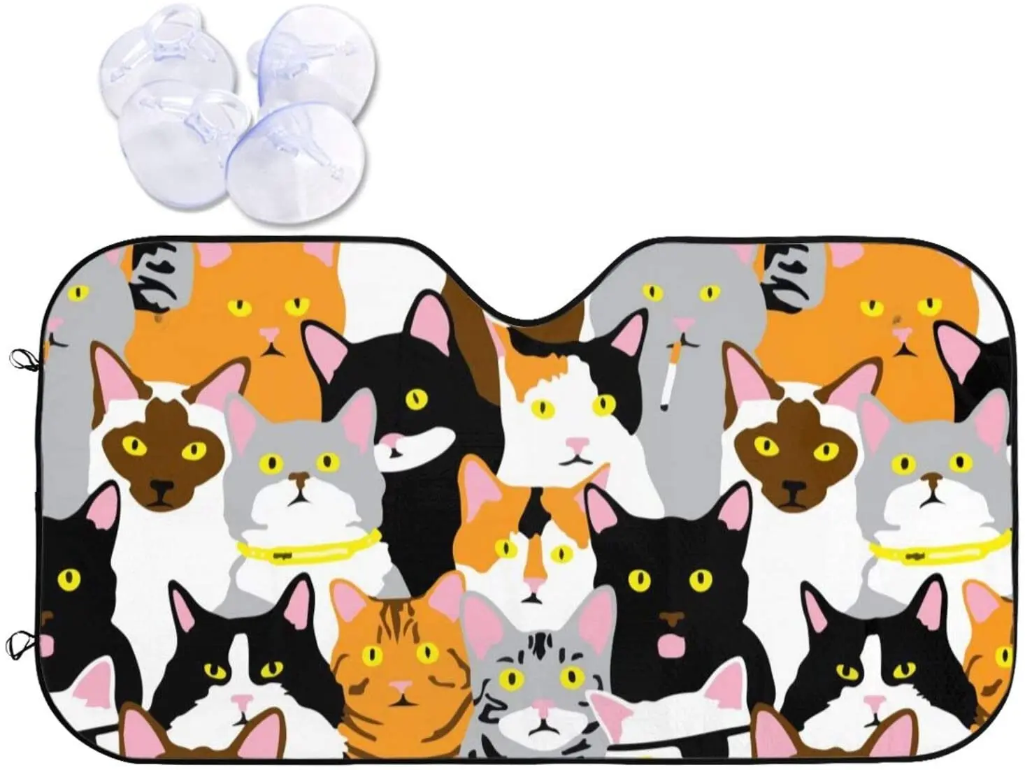 Cute Cat Windshield Sun Shade Front Protector Folding Car Sun Visor for Truck SUV Blocks UV Rays Keeps Your Vehicle Cool
Cute Cat Windshield Sun Shade Front Protector Folding Car Sun Visor for Truck SUV Blocks UV Rays Keeps Your Vehicle Cool