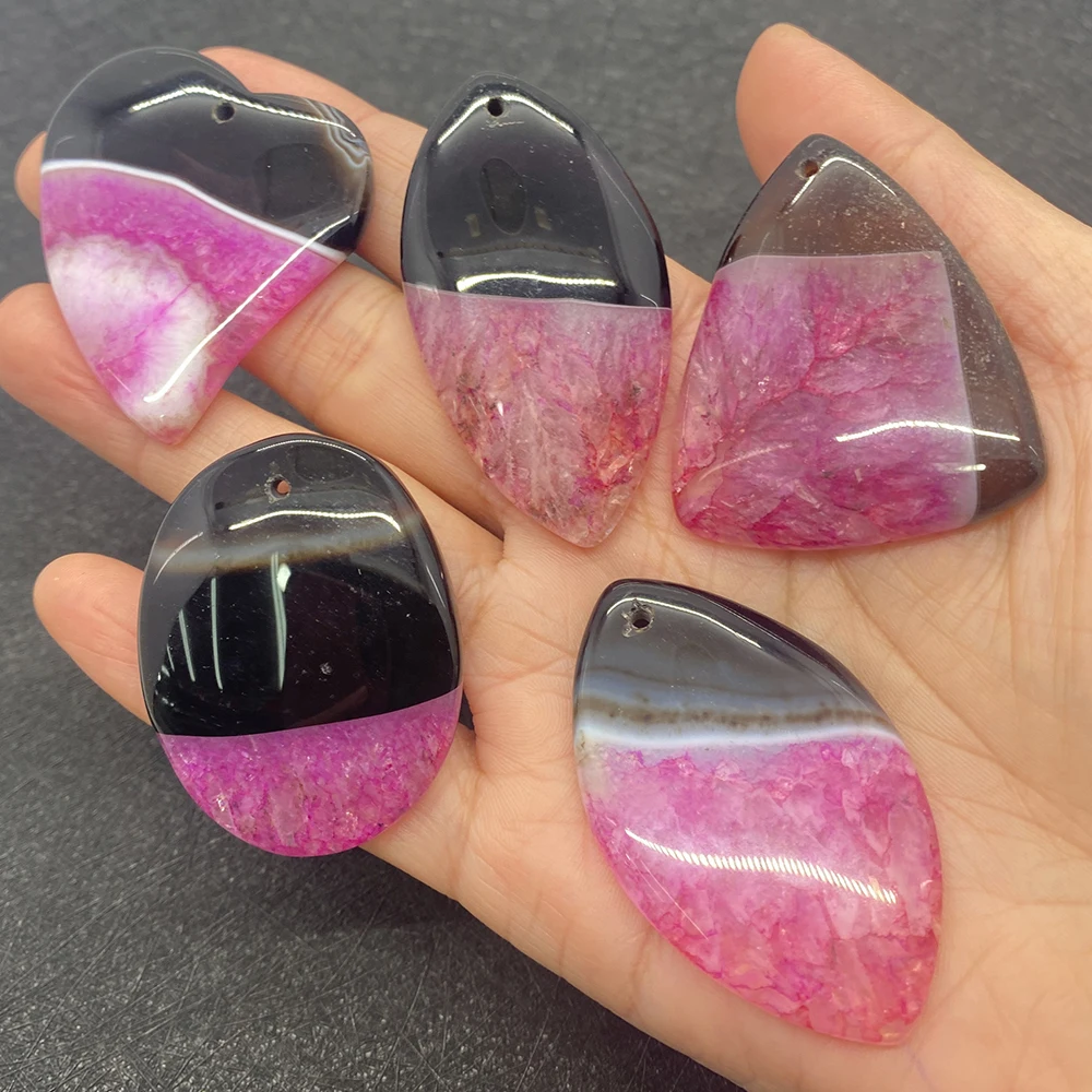 5pcs/set Natural Stone Agate Charms Oval Necklace Pendant Reiki Jewelry DIY Making Earrings Triangle Accessory
5pcs/set Natural Stone Agate Charms Oval Necklace Pendant Reiki Jewelry DIY Making Earrings Triangle Accessory