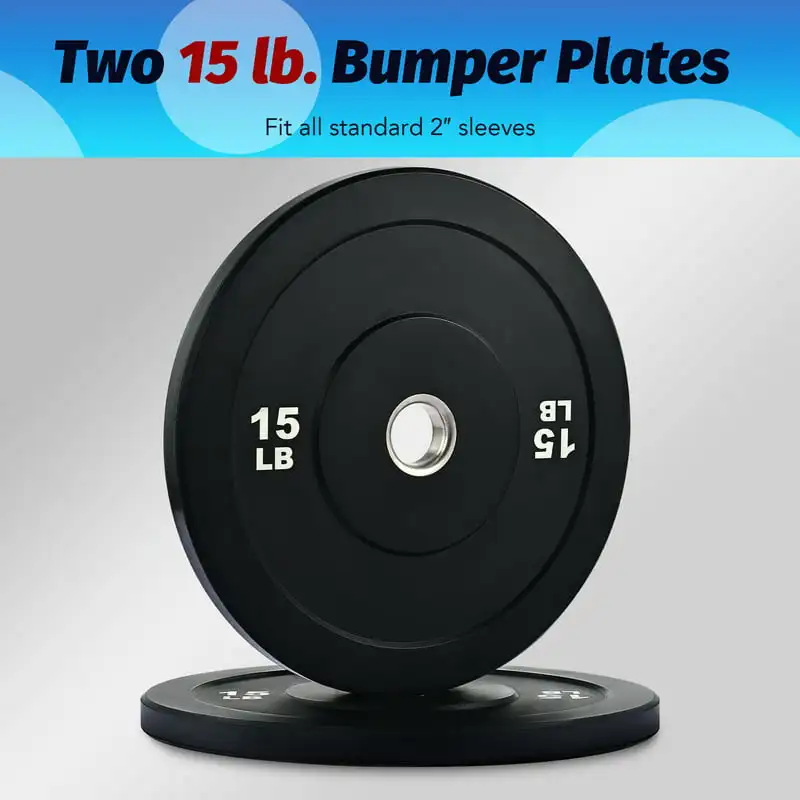 Weight Plates 2" Bumper Plates for Pro School Home Gyms Set of 2
Weight Plates 2" Bumper Plates for Pro School Home Gyms Set of 2