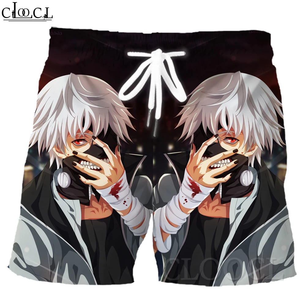 

CLOOCL Brand Men Shorts Anime Tokyo Ghoul 3D All Over Printed Beach Shorts Women Streetwear Fashion Style Summer Casual Shorts