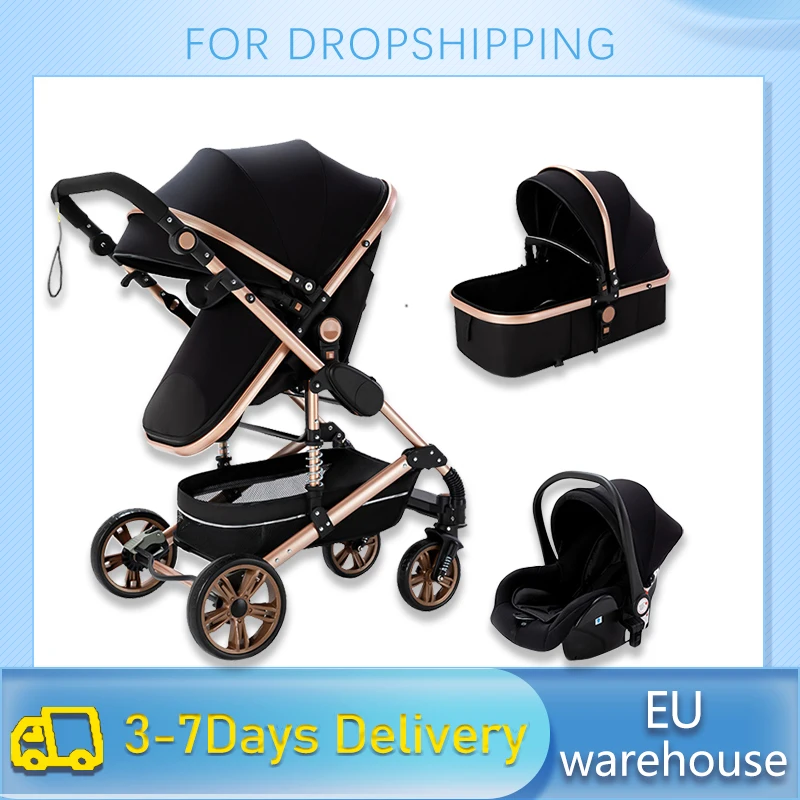 Baby Stroller Multi-Functional 3 in 1 High Landscape Can Sit Reclining Light Folding Babies Strollers Two-Way With Car Seat
Baby Stroller Multi-Functional 3 in 1 High Landscape Can Sit Reclining Light Folding Babies Strollers Two-Way With Car Seat