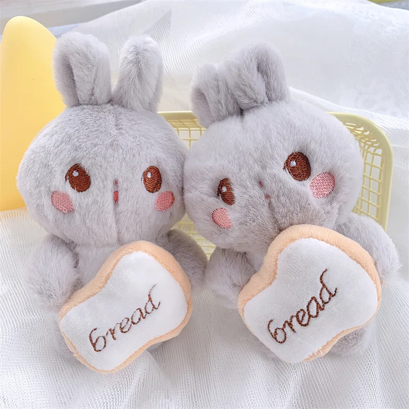 

1PC 14.5CM New Cute Eating Rabbit Creative Doll Mini Pendant Doll Children Backpack Keychain Plush Doll Pendant Gifts