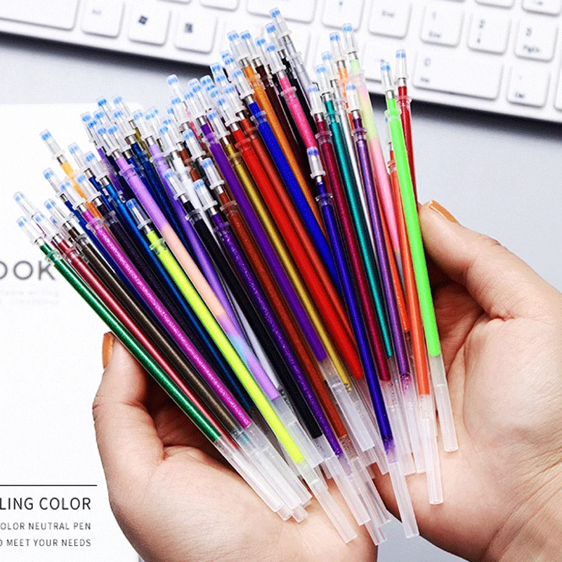 Gel Pen Refills Set 12/100 Colors Glitter Metallic Pastel Highlighter Color Ink Refills for Adult Painting Drawing Art Markers
Gel Pen Refills Set 12/100 Colors Glitter Metallic Pastel Highlighter Color Ink Refills for Adult Painting Drawing Art Markers