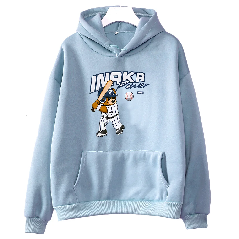 

Power Bear Japanese Anime Hoodies Unisex Long-sleeved Women Manga Hoody Autunm/Winter Fleece Regular Fit Sweatshirts Harajuku