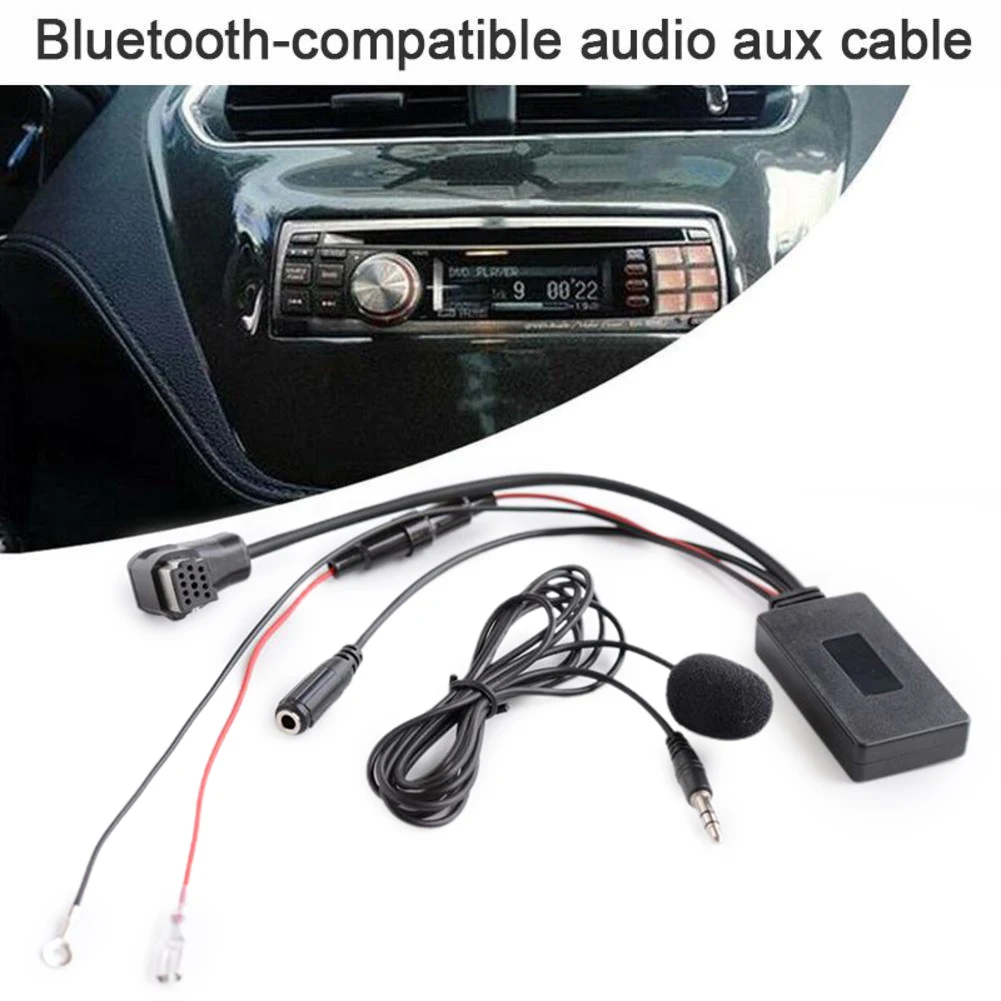 Car Bluetooth-Compatible Receiver For Pioneer Ip-Bus 11Pin Aux Receiver Adapter Radio Stereo AUX Cable Adaptor Microphone
Car Bluetooth-Compatible Receiver For Pioneer Ip-Bus 11Pin Aux Receiver Adapter Radio Stereo AUX Cable Adaptor Microphone