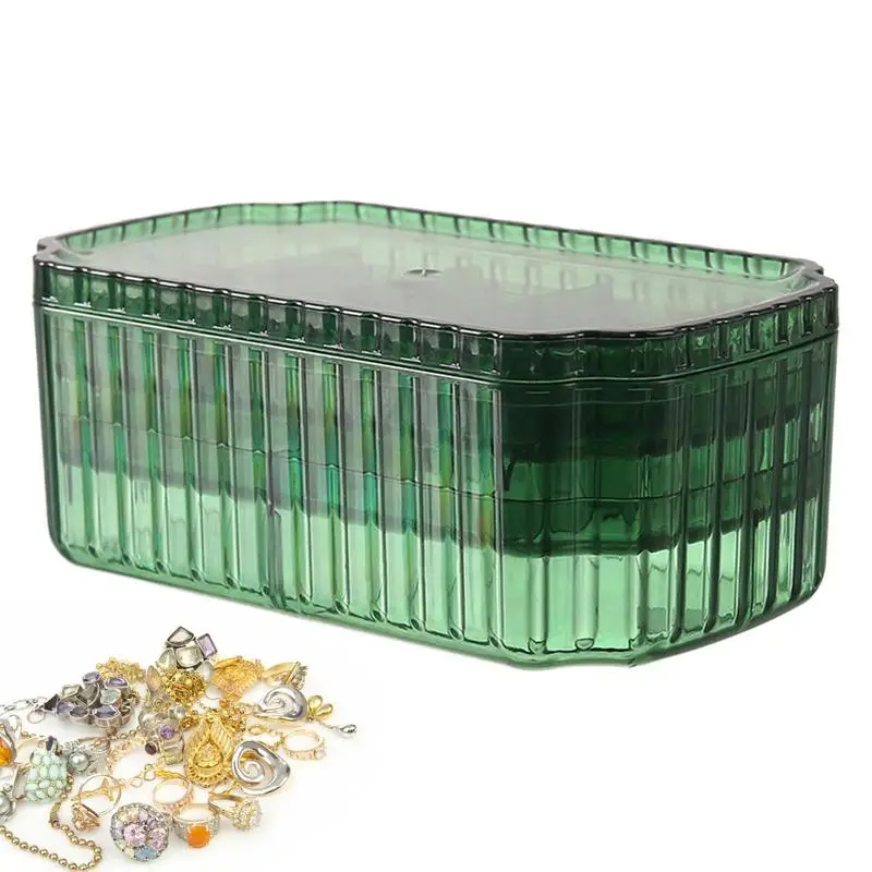Cosmetic Case Jewelry Case Storage Organizer Stand Portable Jewelry Display Case 3 Layer Stackable Case For Women Necklaces
Cosmetic Case Jewelry Case Storage Organizer Stand Portable Jewelry Display Case 3 Layer Stackable Case For Women Necklaces