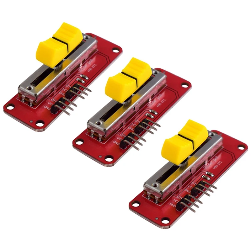 3X Mini Slide Potentiometer 10KΩ Linear Module Dual Output For Mcu Arduino Arm Avr Electronic Block For Single Chip
3X Mini Slide Potentiometer 10KΩ Linear Module Dual Output For Mcu Arduino Arm Avr Electronic Block For Single Chip