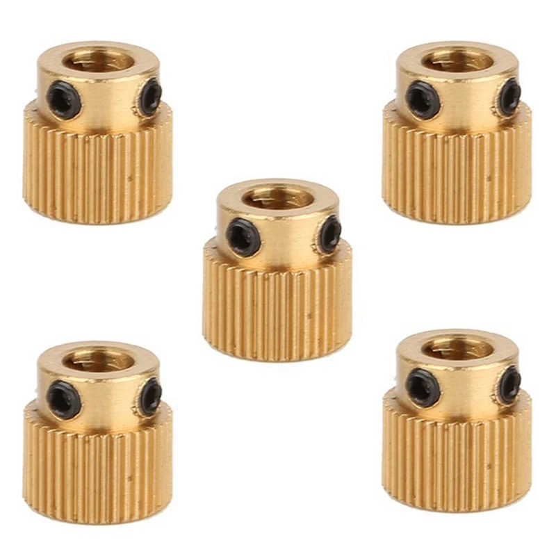 5PCS for 3D Printers, 40-Tooth Brass Extrusion Wheels for Extruding Consumables in the Extrusion Mechanism
5PCS for 3D Printers, 40-Tooth Brass Extrusion Wheels for Extruding Consumables in the Extrusion Mechanism