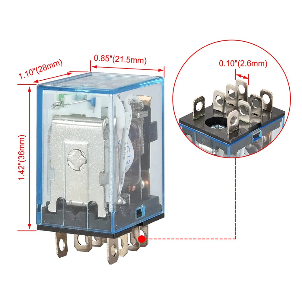 High Quality Brand New Electronic Equipment Remote Control Communication 8 Pin Electromagnetic Relay 24V DC Base
High Quality Brand New Electronic Equipment Remote Control Communication 8 Pin Electromagnetic Relay 24V DC Base