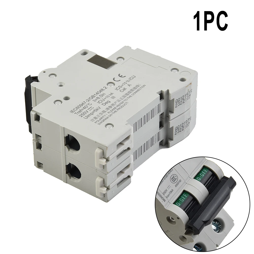 1PC 50A DC Circuit Breaker MCB Solar Bipolar Type C 6KA 250V 1625 32 40 63Amp For Automotive Circuit Breakers
1PC 50A DC Circuit Breaker MCB Solar Bipolar Type C 6KA 250V 1625 32 40 63Amp For Automotive Circuit Breakers