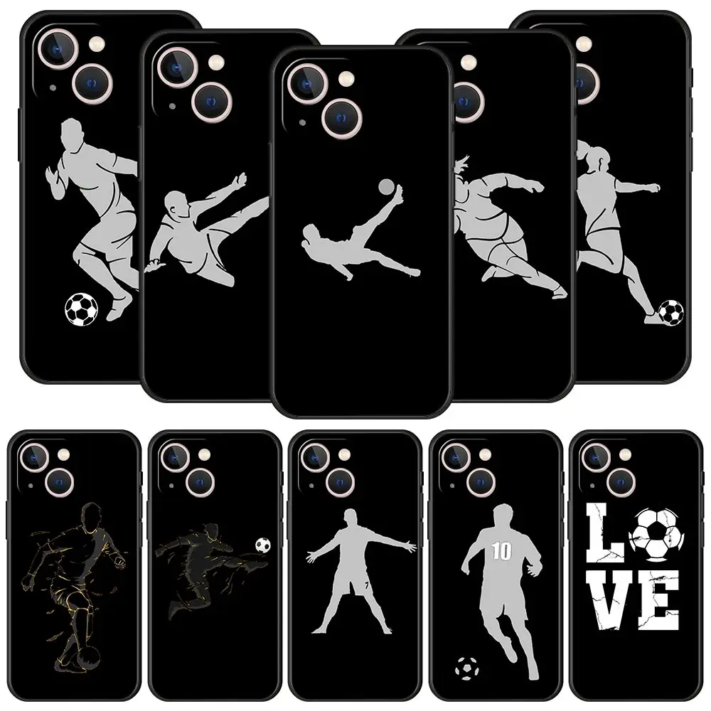 Football Player Soccer Art Soft Phone Case For iPhone 11 12 13 14 Pro Max Mini X XR XS 7 8 Plus SE 2020 Luxury Black Cover Funda
Football Player Soccer Art Soft Phone Case For iPhone 11 12 13 14 Pro Max Mini X XR XS 7 8 Plus SE 2020 Luxury Black Cover Funda