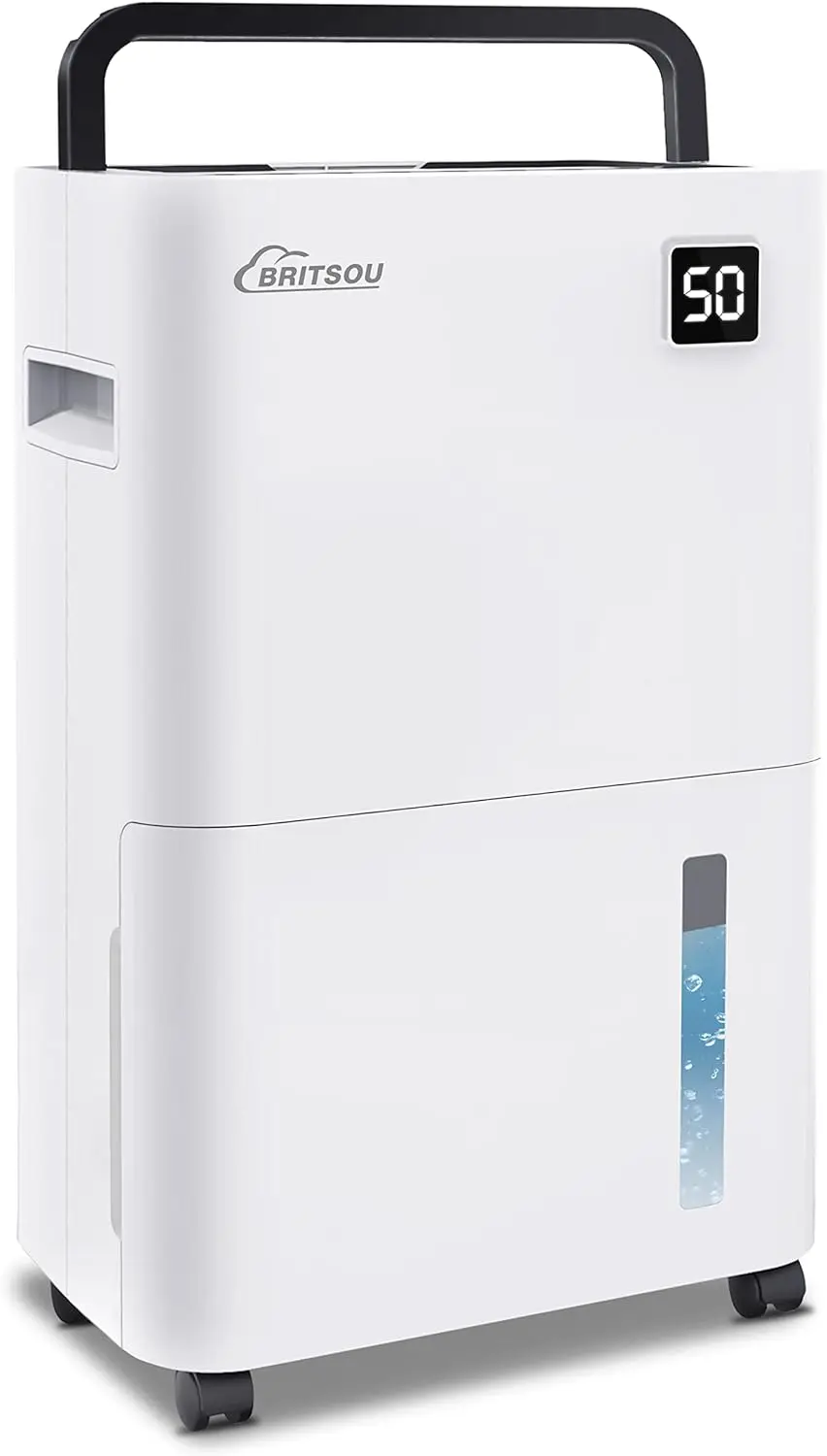 

3500 Sq. Ft 50 Pint BRITSOU Dehumidifiers for Home Basements Bedroom with Drain Hose | Quiet Dehumidifier for Medium to Large Ro