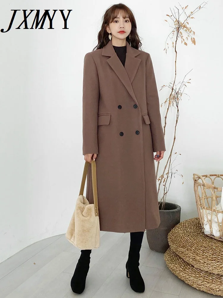JXMYY Winter Fashion New Elegant Temperament Right-Angle Shoulder Design Suit Collar Thickened Mid-Length Women's Woolen Coat
JXMYY Winter Fashion New Elegant Temperament Right-Angle Shoulder Design Suit Collar Thickened Mid-Length Women's Woolen Coat