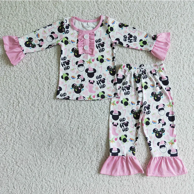 Boutique christmas pajamas pink mouse print girls pajamas baby clothes sleepwear sets kids clothing wholesale
Boutique christmas pajamas pink mouse print girls pajamas baby clothes sleepwear sets kids clothing wholesale