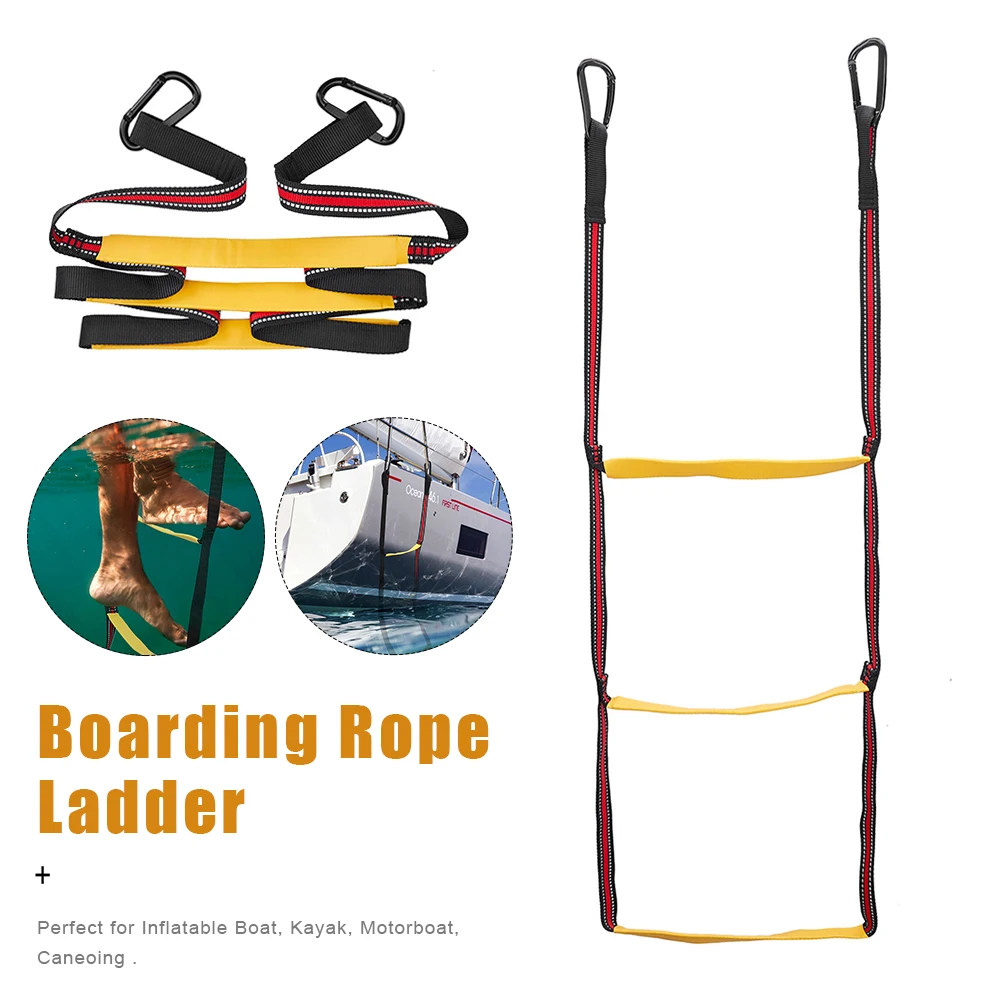 Portable Boarding Ladder 3 Step Assit Boat Folding Ladder Extension Swim Ladder for Inflatable Boat Kayak Canoeing Motorboat
Portable Boarding Ladder 3 Step Assit Boat Folding Ladder Extension Swim Ladder for Inflatable Boat Kayak Canoeing Motorboat