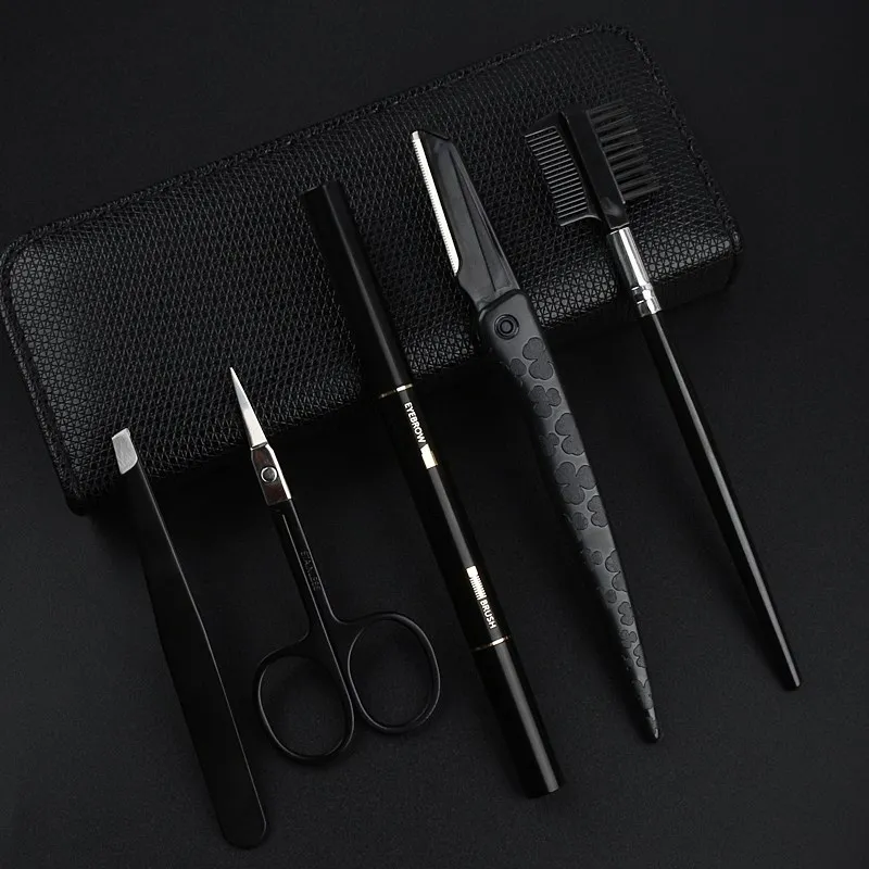Eyebrow Grooming Kit For Beginners 5pcs Eyebrow Set With PU Leather Case Include Eyebrow Pencil Razors Scissors Combs Tweezers
Eyebrow Grooming Kit For Beginners 5pcs Eyebrow Set With PU Leather Case Include Eyebrow Pencil Razors Scissors Combs Tweezers