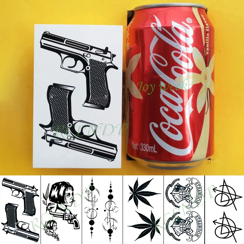 Waterproof Temporary Tattoo Sticker gun maple leaf badge symbol tatto flash tatoo fake tattoos for kids men women lady
Waterproof Temporary Tattoo Sticker gun maple leaf badge symbol tatto flash tatoo fake tattoos for kids men women lady