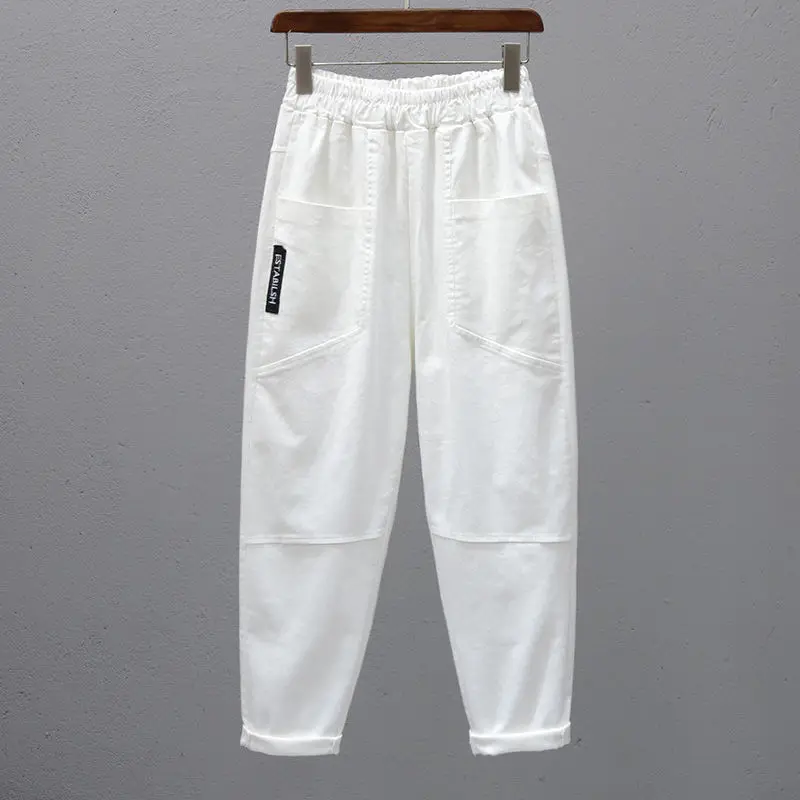 Thin casual pants for women's summer new loose fitting Harlan pants straight tube high waisted cropped pants
Thin casual pants for women's summer new loose fitting Harlan pants straight tube high waisted cropped pants