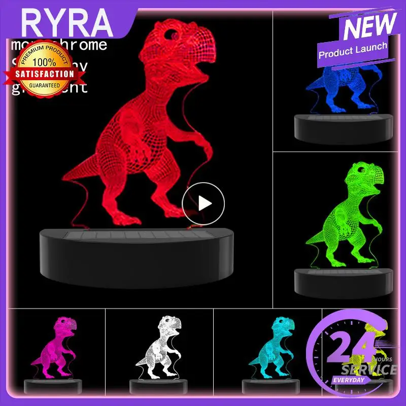 Solar Lawn Lamp Colorful Gradient 3D Tyrannosaurus Acrylic Light Outdoor Garden Yard Cartoon Decoration Waterproof Lamp
Solar Lawn Lamp Colorful Gradient 3D Tyrannosaurus Acrylic Light Outdoor Garden Yard Cartoon Decoration Waterproof Lamp