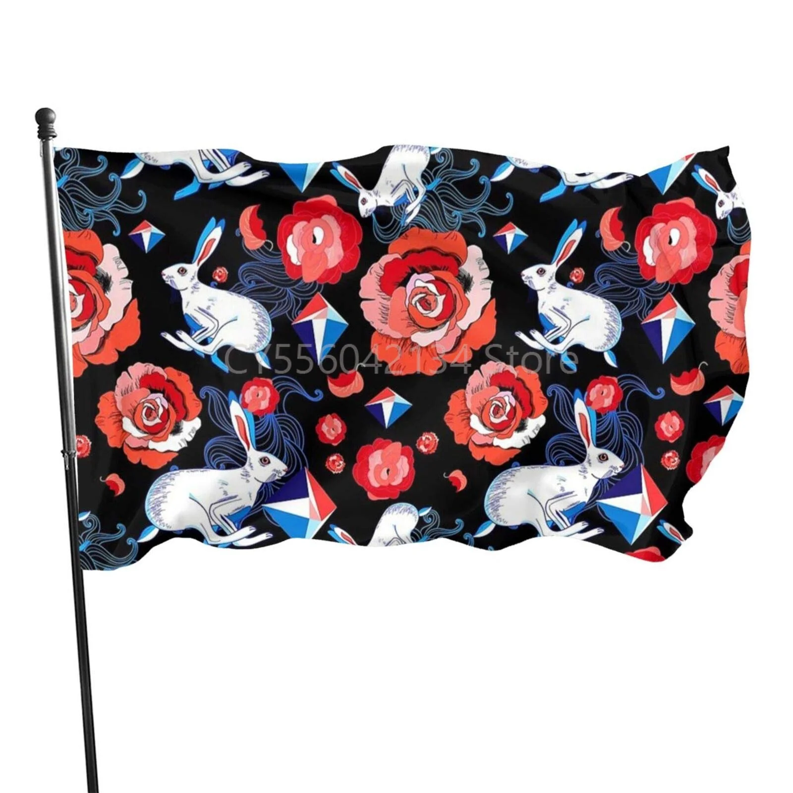Jumping Hares Flowers Rabbit flag Home Decoration Outdoor Decor Polyester Banners and Flags 90x150cm 120x180cm
Jumping Hares Flowers Rabbit flag Home Decoration Outdoor Decor Polyester Banners and Flags 90x150cm 120x180cm