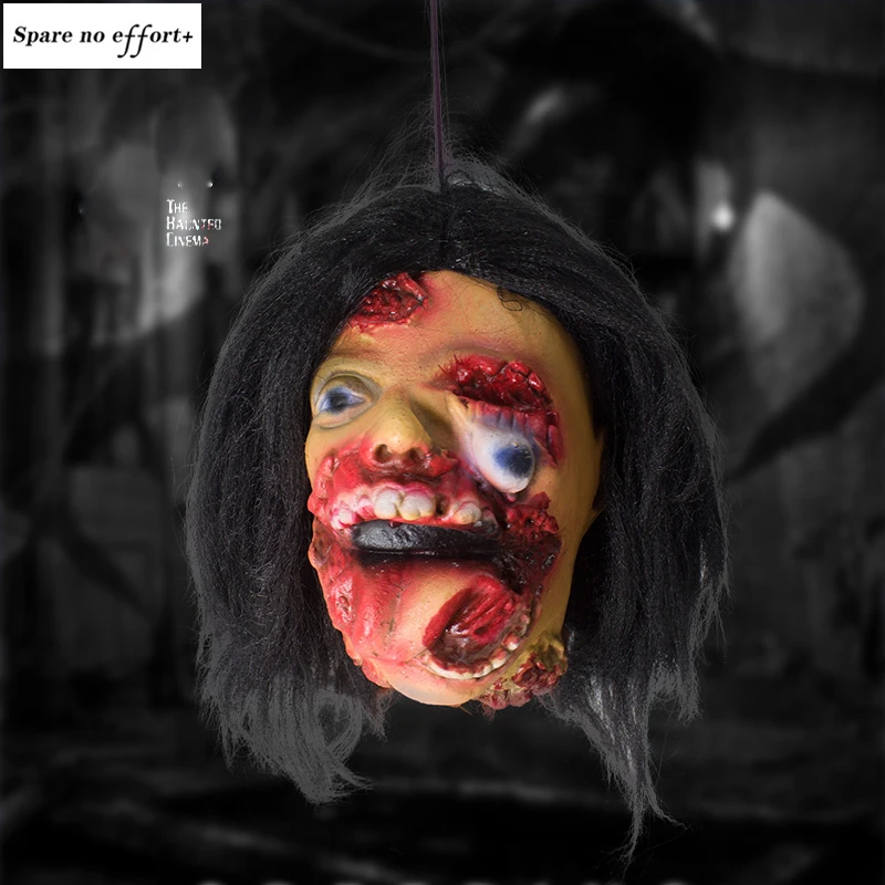 Halloween Party Decoration Hanging Broken Simulation People Head Horror Hanging Decoration Prank Zombie Head Haunted House Scare
Halloween Party Decoration Hanging Broken Simulation People Head Horror Hanging Decoration Prank Zombie Head Haunted House Scare