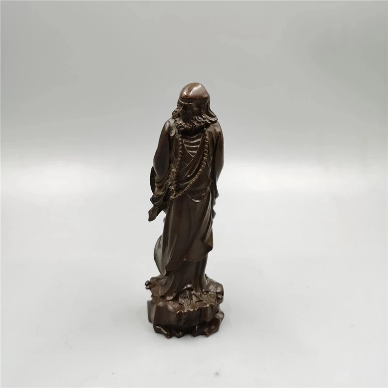 

Chinese Old Bronze Statue Of Pure Copper Brass Bodhidharma