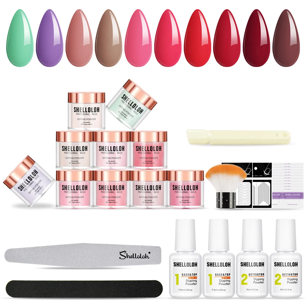 SHELLOLOH Dipping Pwder Starter Kit Nail Glitter Powder Pigment For Manicure Nail Chrome Decoration Kits Nail Art Decorations
SHELLOLOH Dipping Pwder Starter Kit Nail Glitter Powder Pigment For Manicure Nail Chrome Decoration Kits Nail Art Decorations