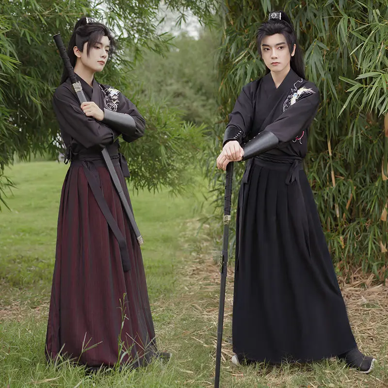 Yourqipao платье-ханьфу Мужская традиционная китайская сценическая одежда для косплея с изображением меча, японский самурайский парный костюм Тан в старинном фольклорном стиле
Yourqipao платье-ханьфу Мужская традиционная китайская сценическая одежда для косплея с изображением меча, японский самурайский парный костюм Тан в старинном фольклорном стиле