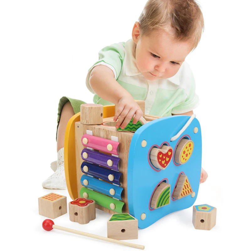 Baby Toys Wood Multifunctional Intelligence Box Wooden Toys for Children Wooden Multi Shape Matching Sorter Block for Kids Gift
Baby Toys Wood Multifunctional Intelligence Box Wooden Toys for Children Wooden Multi Shape Matching Sorter Block for Kids Gift