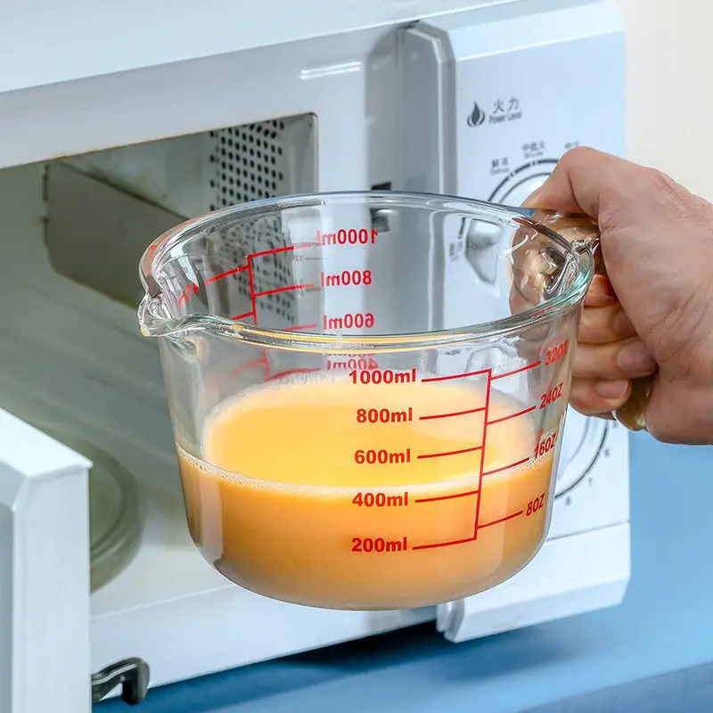 Measuring Cups 1000ml High Temperature Resistant Large Capacity Glass Measuring Cup with Scale
Measuring Cups 1000ml High Temperature Resistant Large Capacity Glass Measuring Cup with Scale